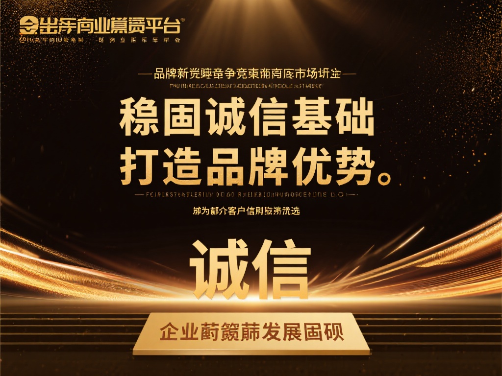 稳固诚信基础，打造品牌优势
在如今竞争日益激烈的